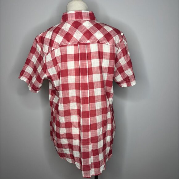 Ariat - Relaxed Fit Red & White Gingham Shirt - Picture 3 of 4